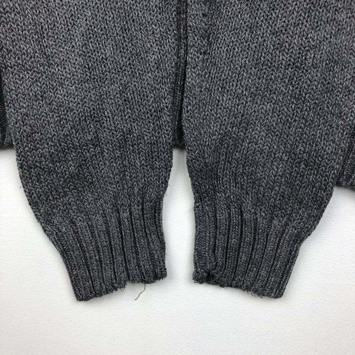 Ralph Lauren POLO by Ralph Lauren Cotton Knit Sweater Men's L size cotton gray type Vintage Second Hand