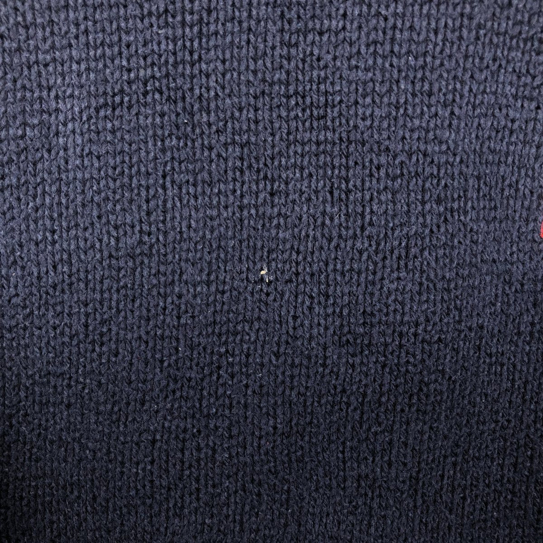 Ralph Lauren POLO by Ralph Lauren Cotton Knit Sweater Men's XL cotton navy blue type Vintage Second Hand
