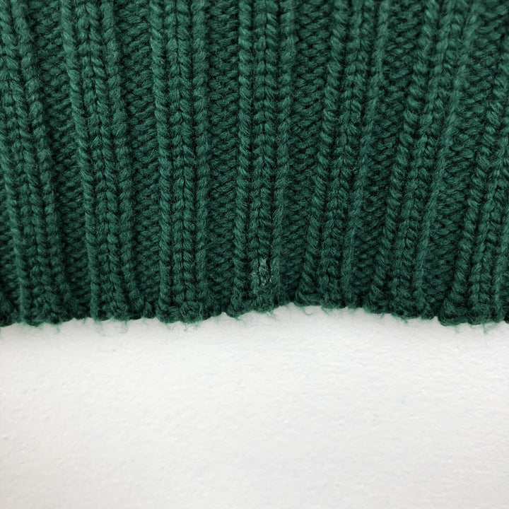 Ralph Lauren POLO by Ralph Lauren Cotton Knit Sweater Men's L size cotton Green type dark green Vintage Second Hand