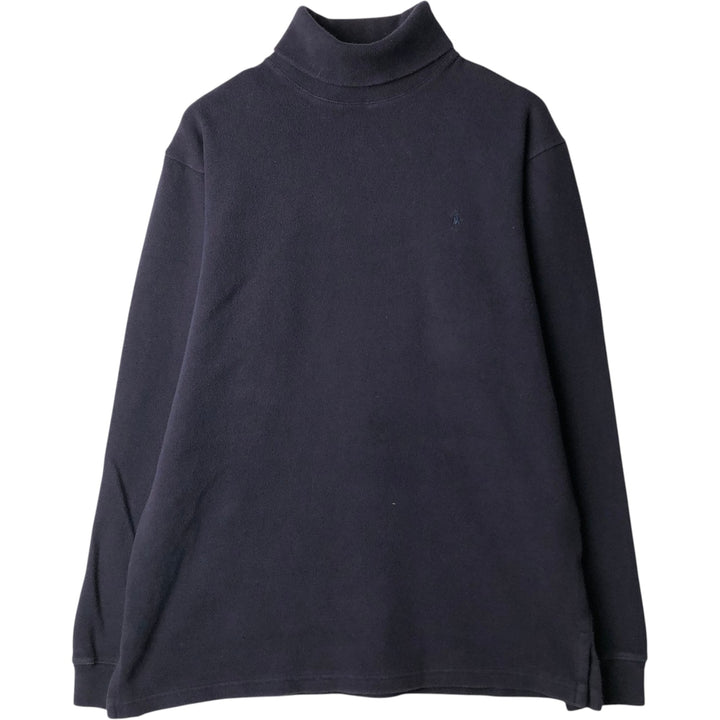 Ralph Lauren POLO by Ralph Lauren turtleneck long-sleeved T-shirt, men's size L cotton navy blue type Vintage Second Hand
