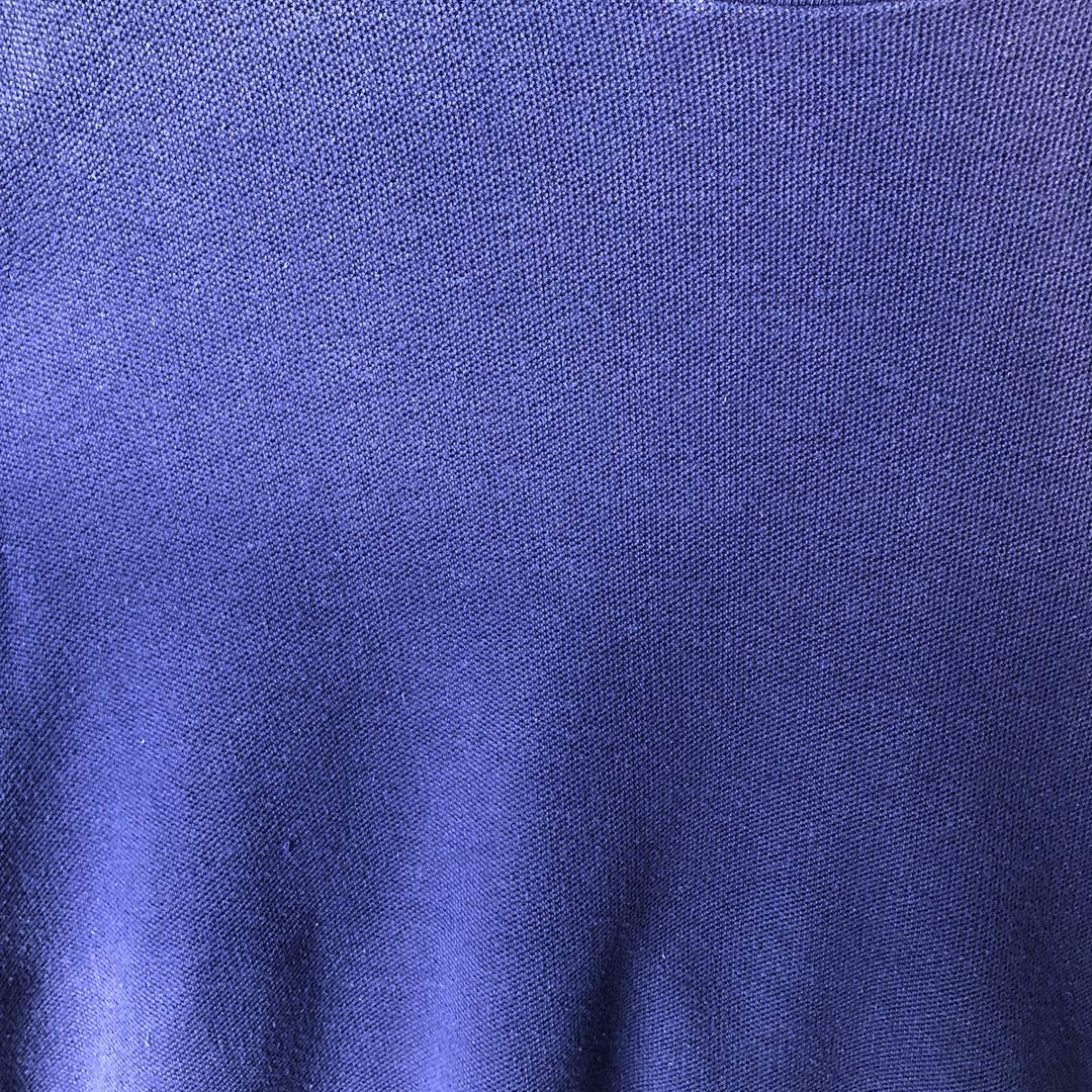 90'S Ralph Lauren POLO by Ralph Lauren turtleneck long-sleeve T-shirt, made in USA, men's size XL equivalent. cotton navy blue type Vintage Second Hand