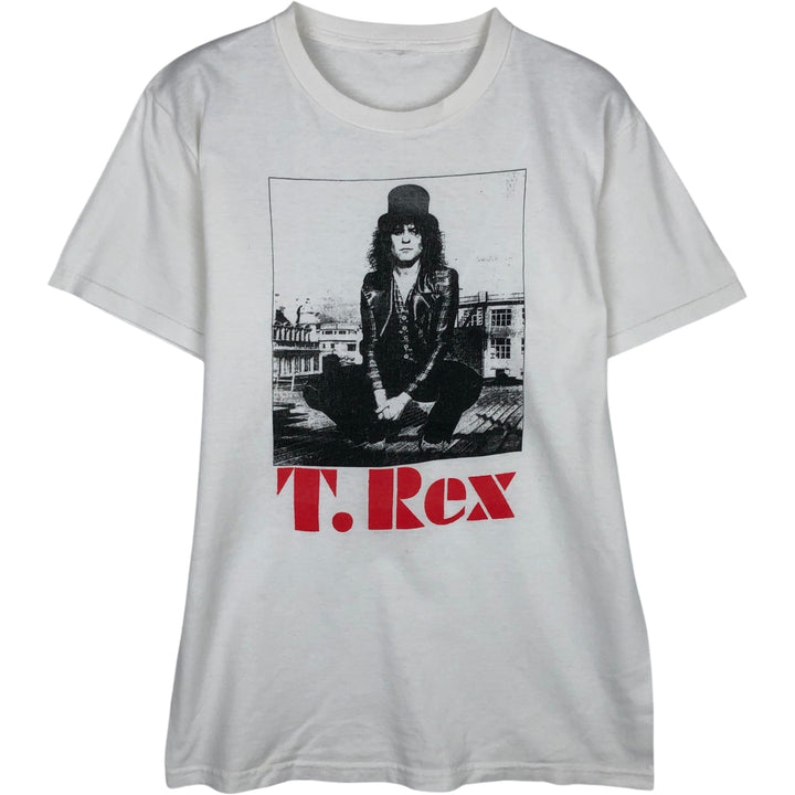 T.Rex Band T-Shirt (Men's Size S) unclear white type Vintage Second Hand