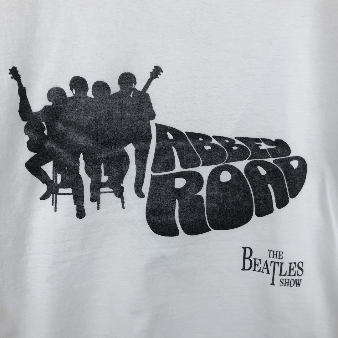 SOL'S THE BEATLES Band T-shirt (Men's size L) cotton white type Vintage Second Hand