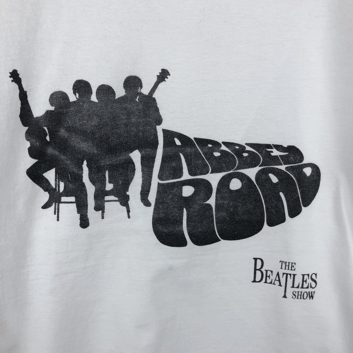 SOL'S THE BEATLES Band T-shirt (Men's size L) cotton white type Vintage Second Hand