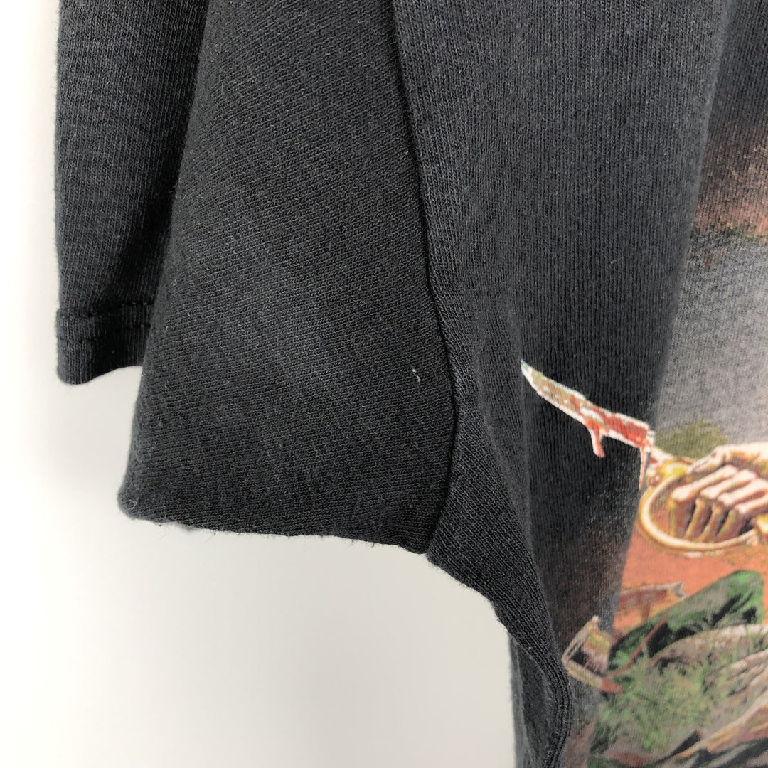 IRON MAIDEN Iron Maiden Band T-shirt Band T Men's XL size unclear black type Vintage Second Hand