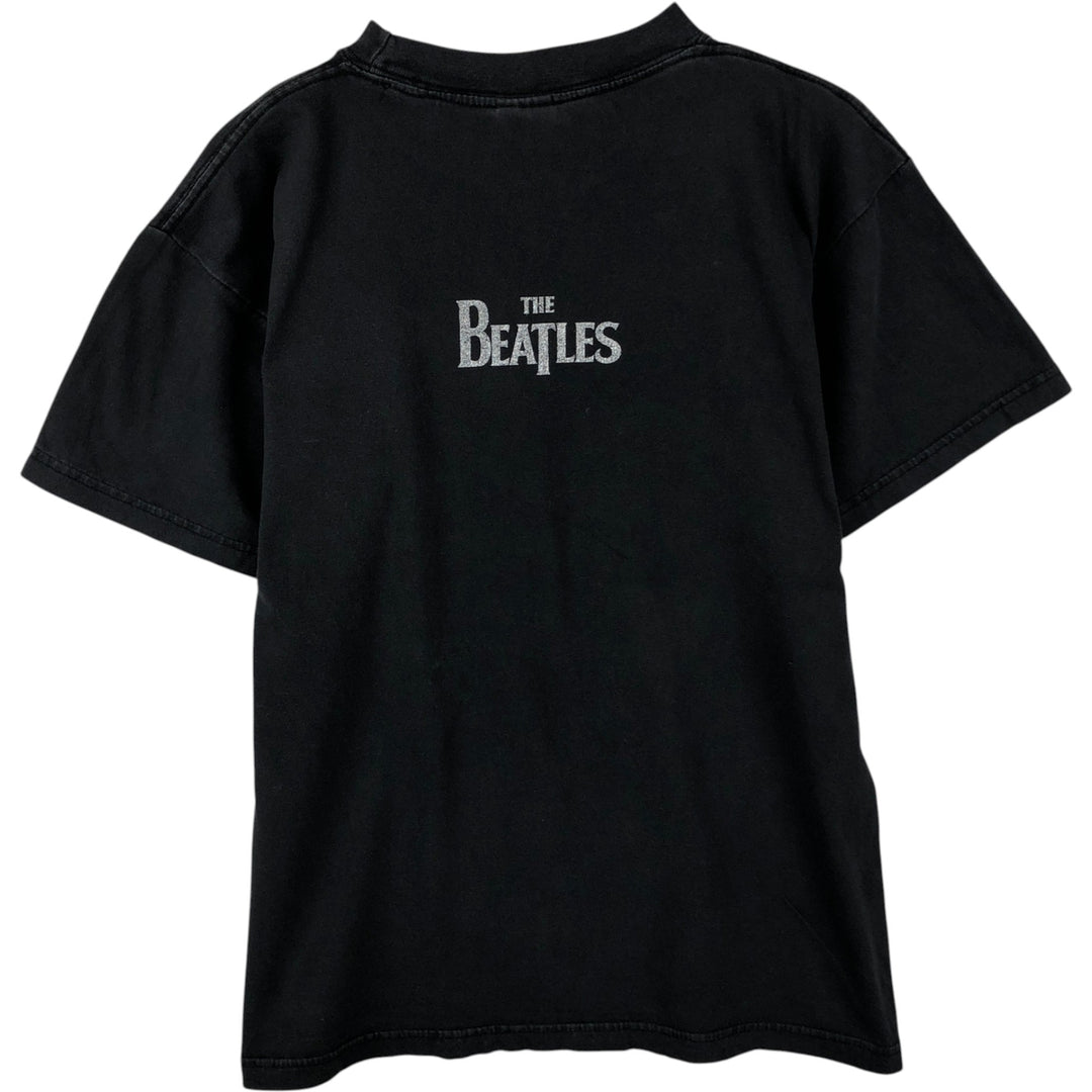 THE BEATLES Band T-shirt, Men's Size M, Double-Sided Print cotton white type Vintage Second Hand
