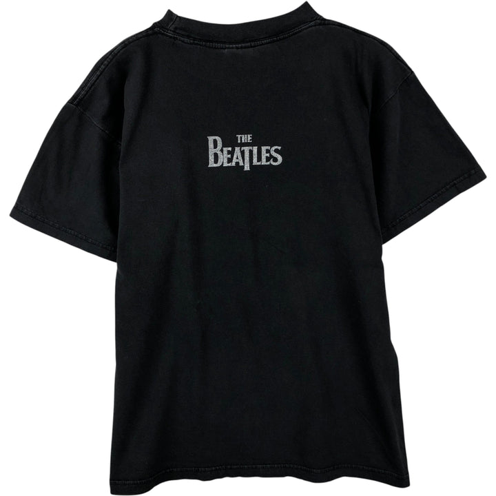 THE BEATLES Band T-shirt, Men's Size M, Double-Sided Print cotton white type Vintage Second Hand