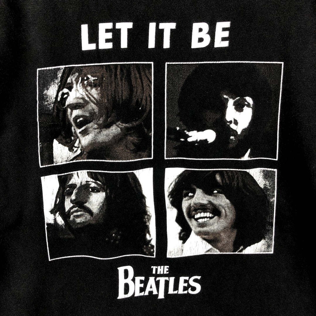 THE BEATLES Band T-shirt, Men's Size M, Double-Sided Print cotton white type Vintage Second Hand