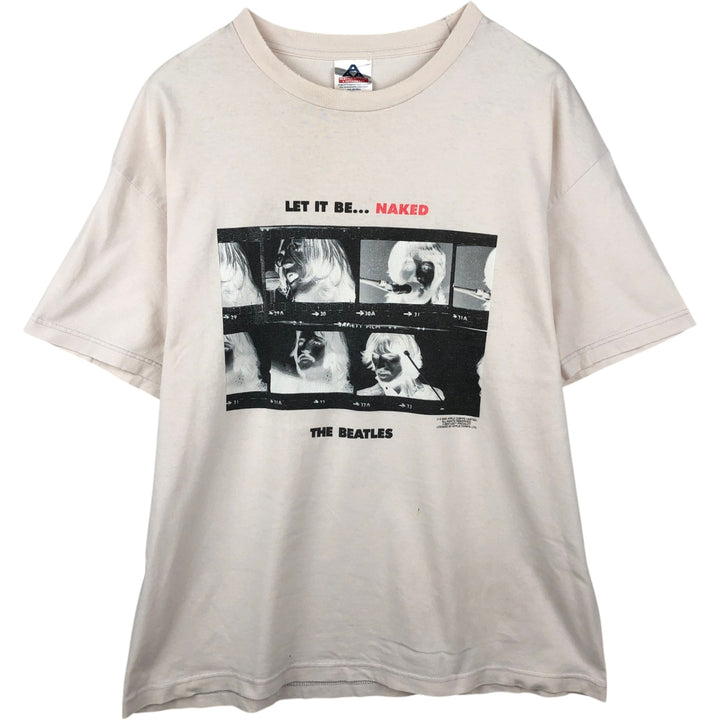 2000'S ALSTYLE THE BEATLES Band T-shirt, Made in USA, Men's XL equivalent. cotton pink type Vintage Second Hand