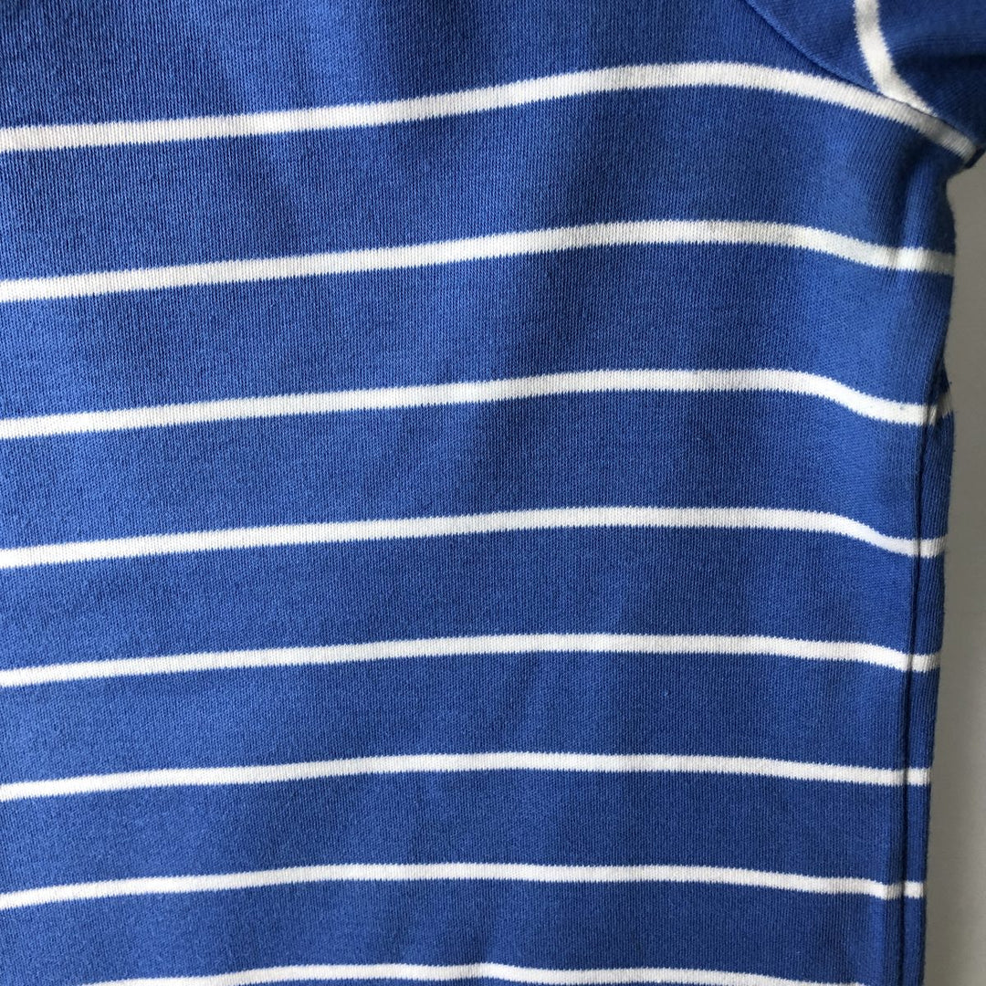 Ralph Lauren POLO by Ralph Lauren CUSTOM FIT short sleeve striped polo shirt men's size L cotton Blue type light blue Vintage Second Hand