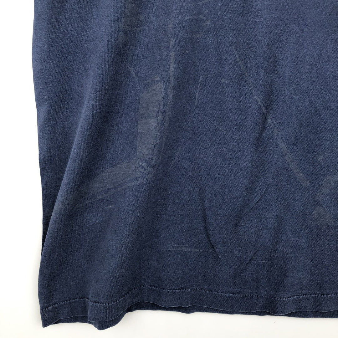 ~90'S MLB Detroit Tigers sports print T-shirt, Made in USA, Men's XL equivalent, Vintage cotton navy blue type Vintage Second Hand