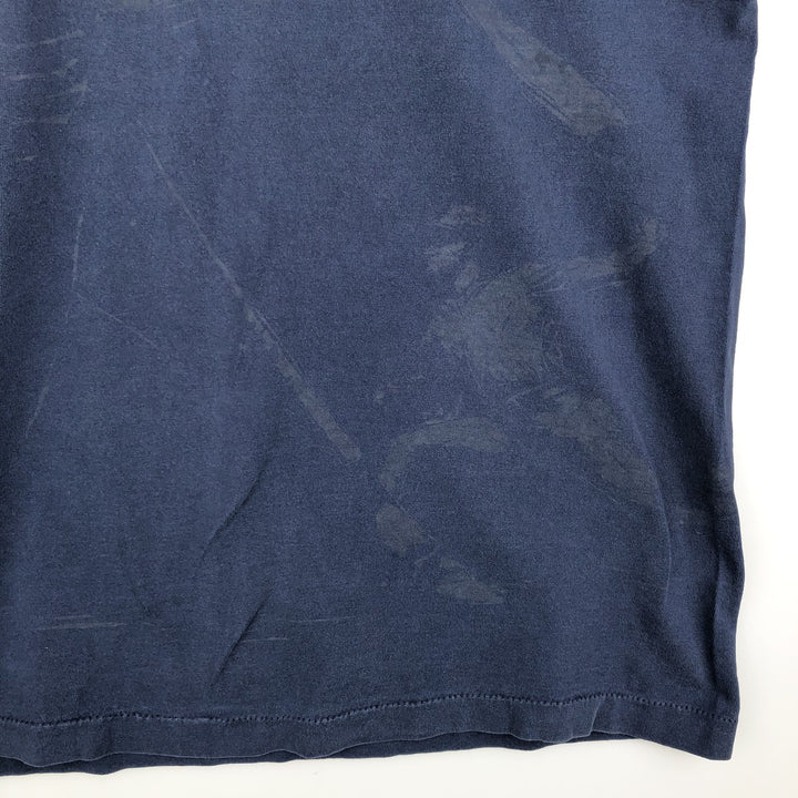 ~90'S MLB Detroit Tigers sports print T-shirt, Made in USA, Men's XL equivalent, Vintage cotton navy blue type Vintage Second Hand