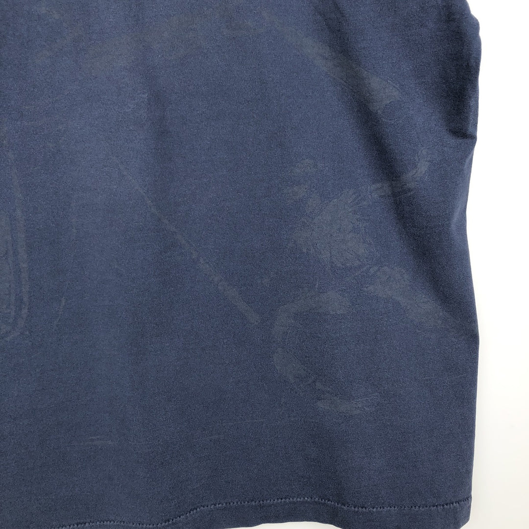 ~90'S MLB Detroit Tigers sports print T-shirt, Made in USA, Men's XL equivalent, Vintage cotton navy blue type Vintage Second Hand