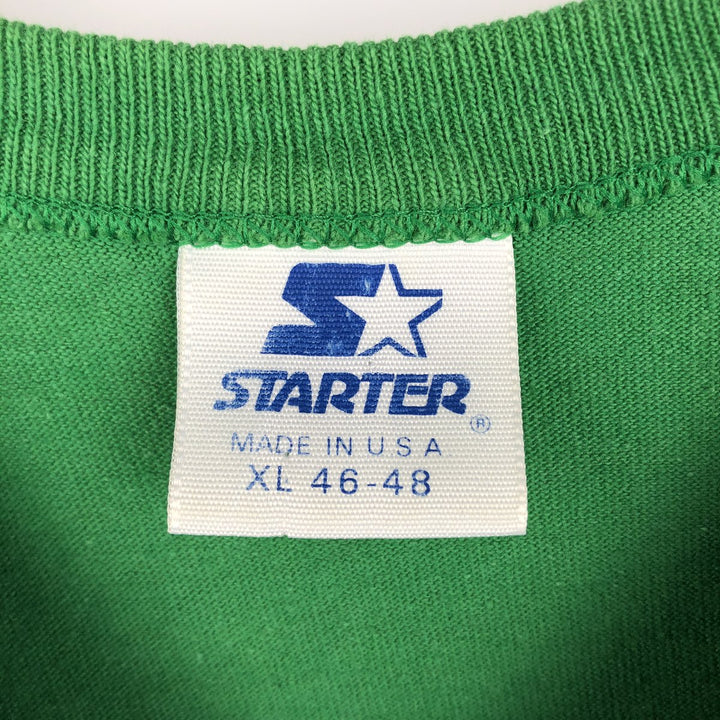 90'S Starter NFL Philadelphia Eagles Eagle Pattern Sports Print T-Shirt, Made in USA, Men's XL (approx.) cotton green type Vintage Second Hand