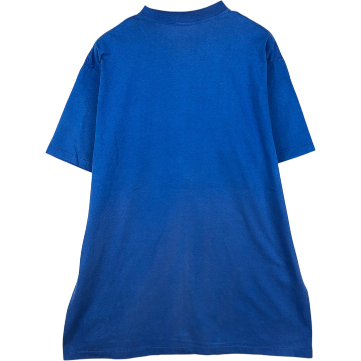80'S NUTMEG MLB CHICAGO CUBS Sports Print T-Shirt, Made in USA, Men's XL (approx.) Vintage cotton blue type Vintage Second Hand