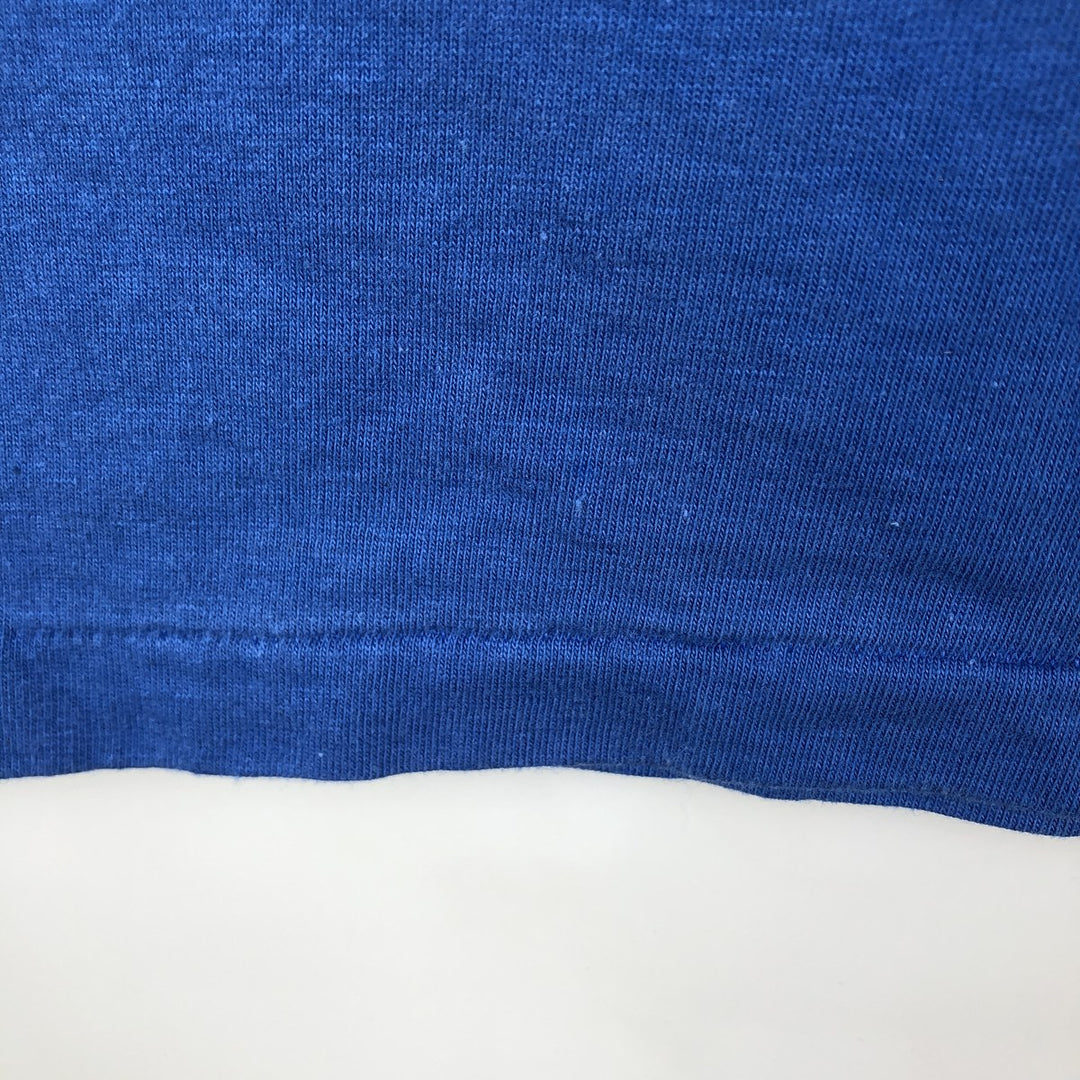 80'S NUTMEG MLB CHICAGO CUBS Sports Print T-Shirt, Made in USA, Men's XL (approx.) Vintage cotton blue type Vintage Second Hand
