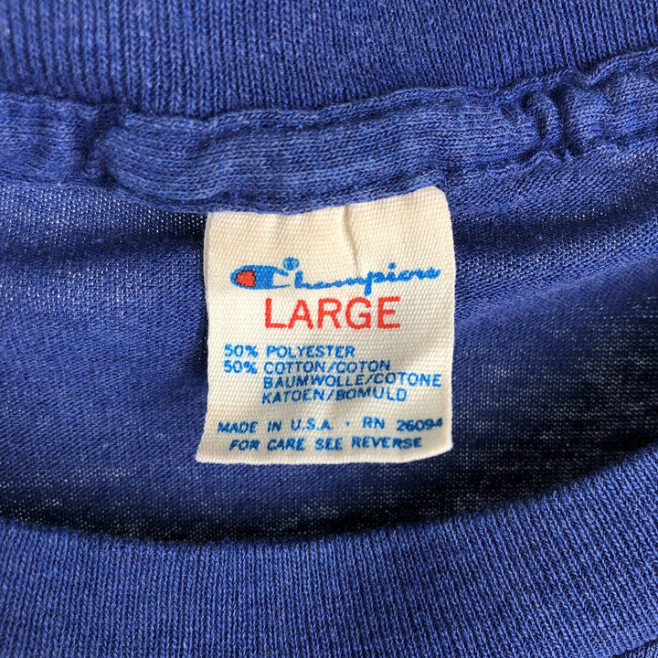 80'S Champion Tricolor Tag Chicago White Sox Sports Print T-Shirt, Made in USA, Women's Size L (Equivalent), Vintage polyester Navy blue Vintage Second Hand