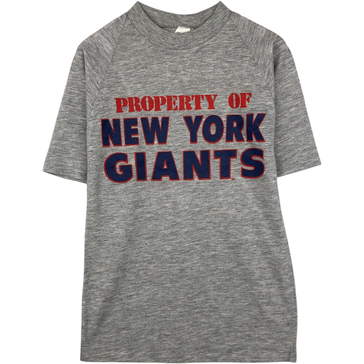 80s-90'S GARAN NFL New York Giants sports print T-shirt, women's size M equivalent, vintage. polyester gray type Vintage Second Hand