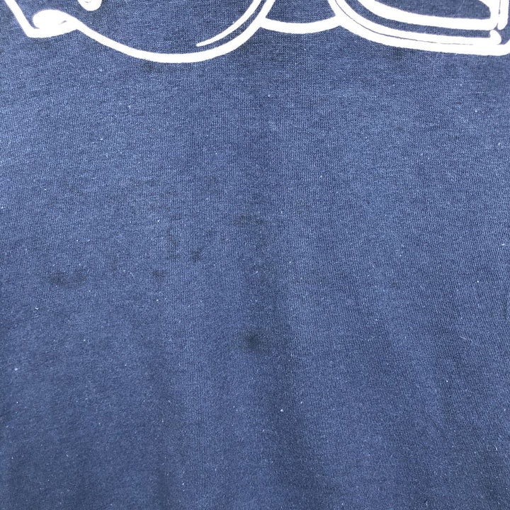 80'S Screen Stars NFL Chicago Bears Sports Print T-Shirt, Made in USA, Men's Size M (approx.), Vintage cotton navy blue type Vintage Second Hand