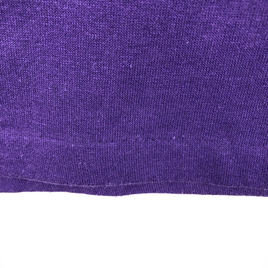 90'S Logo Seven NFL Minnesota Vikings V-neck Football T-shirt, Made in USA, Men's Size L (approx.) unclear purple type Vintage Second Hand