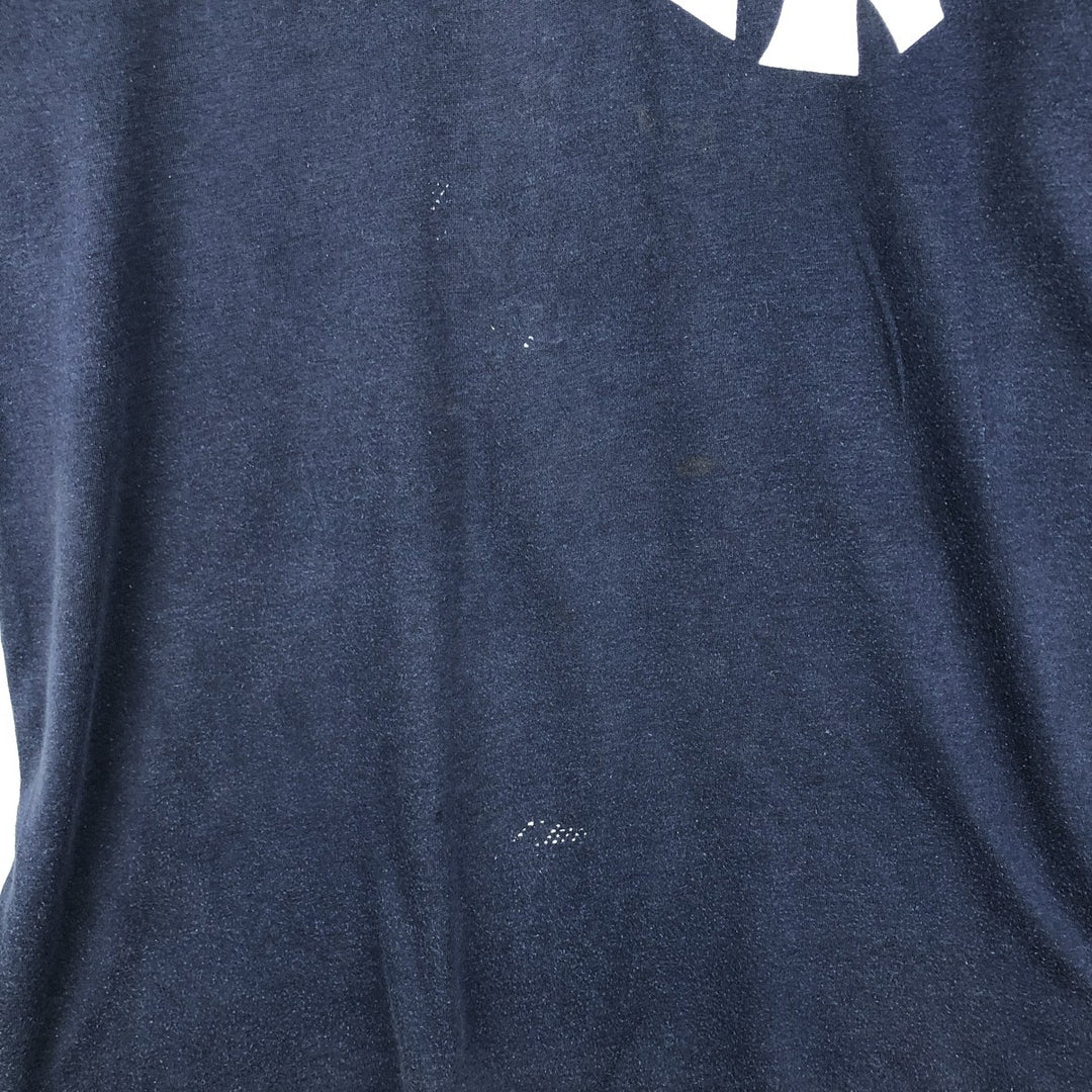 80'S Swing MLB New York Yankees T-shirt, sports print, made in USA, men's size XL equivalent. others navy blue type Vintage Second Hand