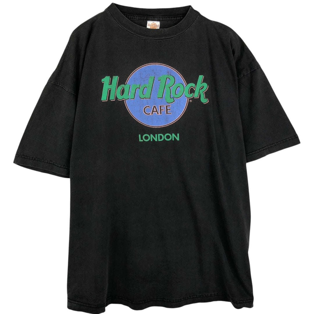 90'S HARD ROCK CAFE Hard Rock Cafe Advertising T-shirt Men's XL Vintage cotton black type Vintage Second Hand