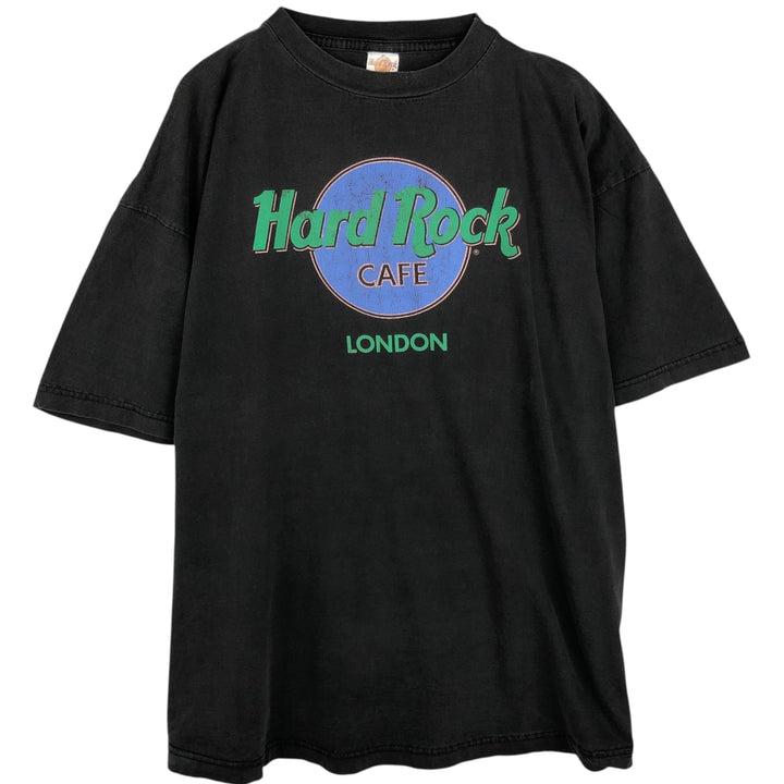 90'S HARD ROCK CAFE Hard Rock Cafe Advertising T-shirt Men's XL Vintage cotton black type Vintage Second Hand