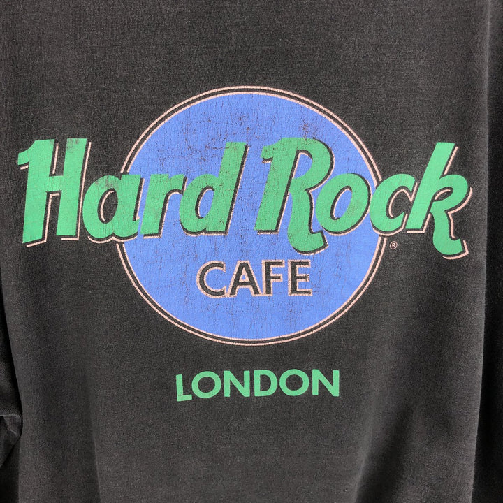 90'S HARD ROCK CAFE Hard Rock Cafe Advertising T-shirt Men's XL Vintage cotton black type Vintage Second Hand