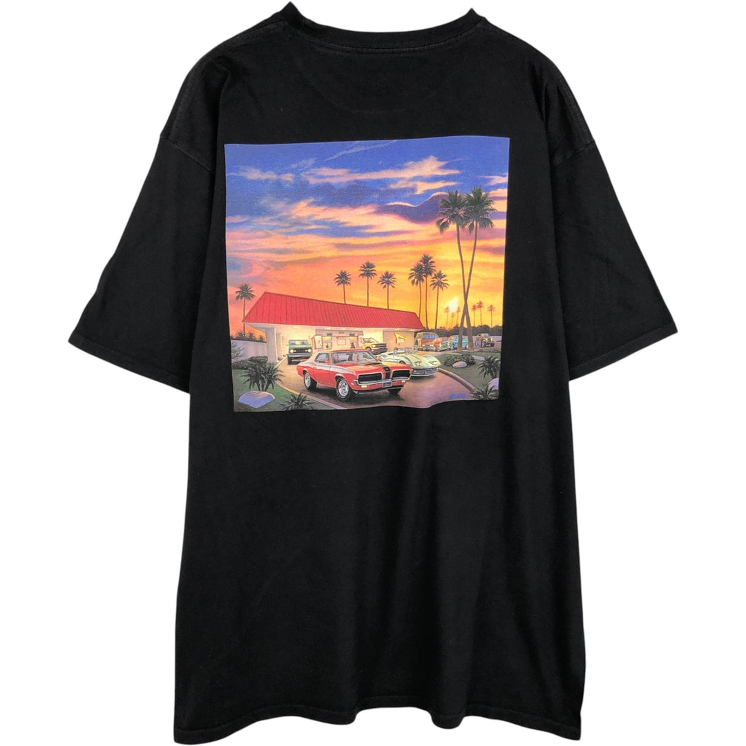 IN-N-OUT BURGER In-and-Out Burger Advertising T-shirt Made in USA Men's XXL cotton black type Vintage Second Hand