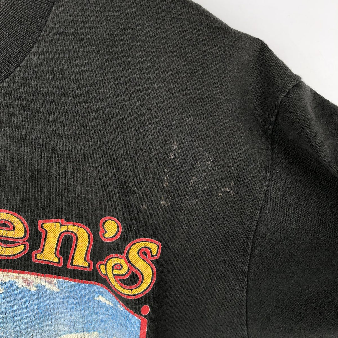 90'S Fruit of the Loom Worden's Advertising T-Shirt, Made in USA, Men's Size L (approx.), Vintage cotton Charcoal Vintage Second Hand