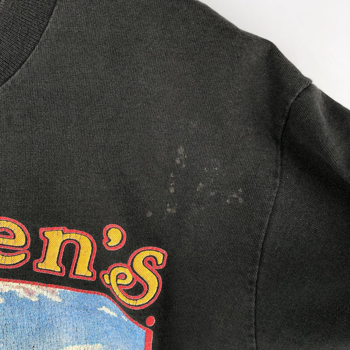 90'S Fruit of the Loom Worden's Advertising T-Shirt, Made in USA, Men's Size L (approx.), Vintage cotton Charcoal Vintage Second Hand