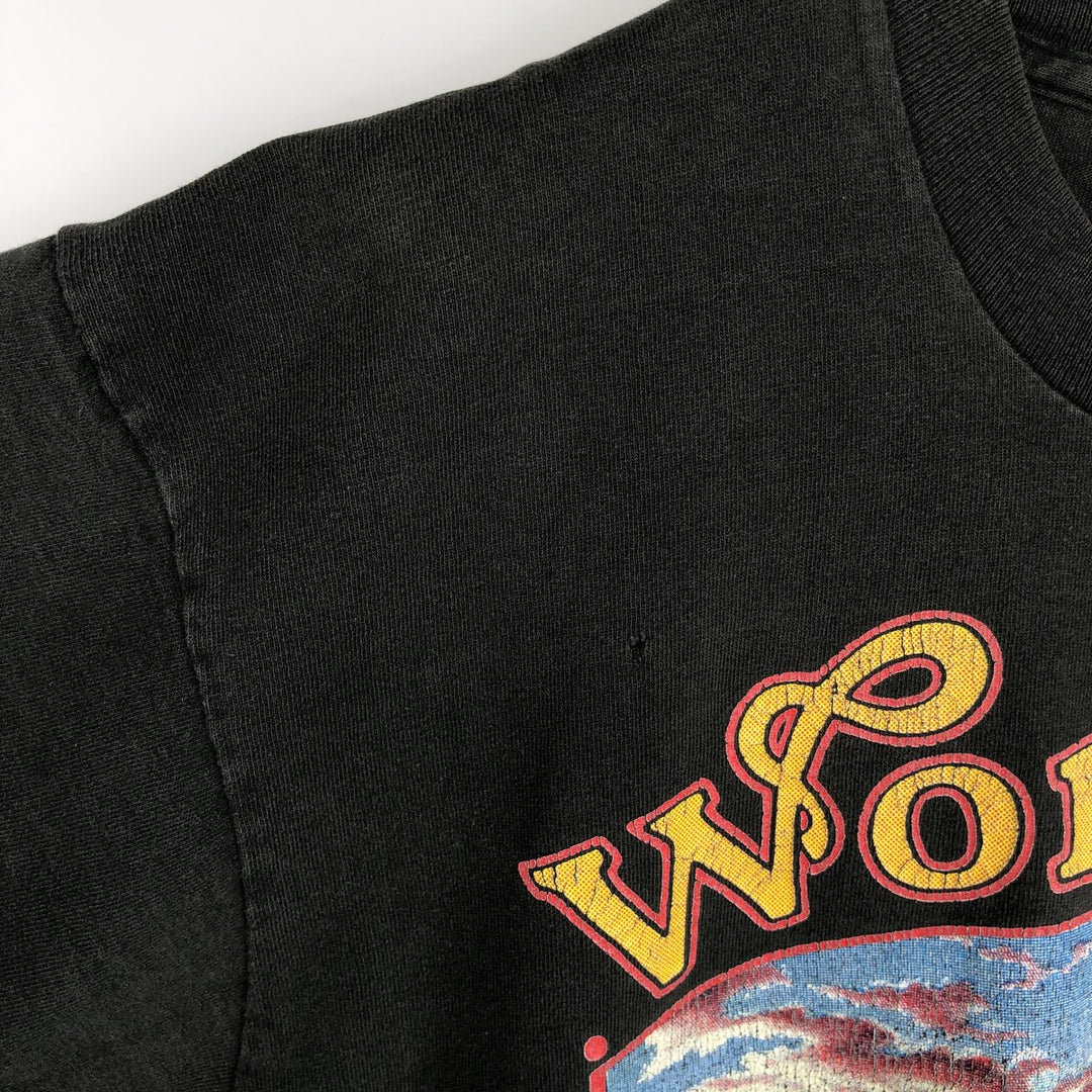 90'S Fruit of the Loom Worden's Advertising T-Shirt, Made in USA, Men's Size L (approx.), Vintage cotton Charcoal Vintage Second Hand