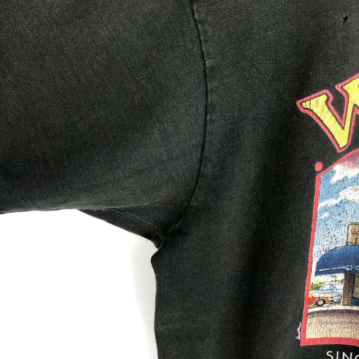 90'S Fruit of the Loom Worden's Advertising T-Shirt, Made in USA, Men's Size L (approx.), Vintage cotton Charcoal Vintage Second Hand