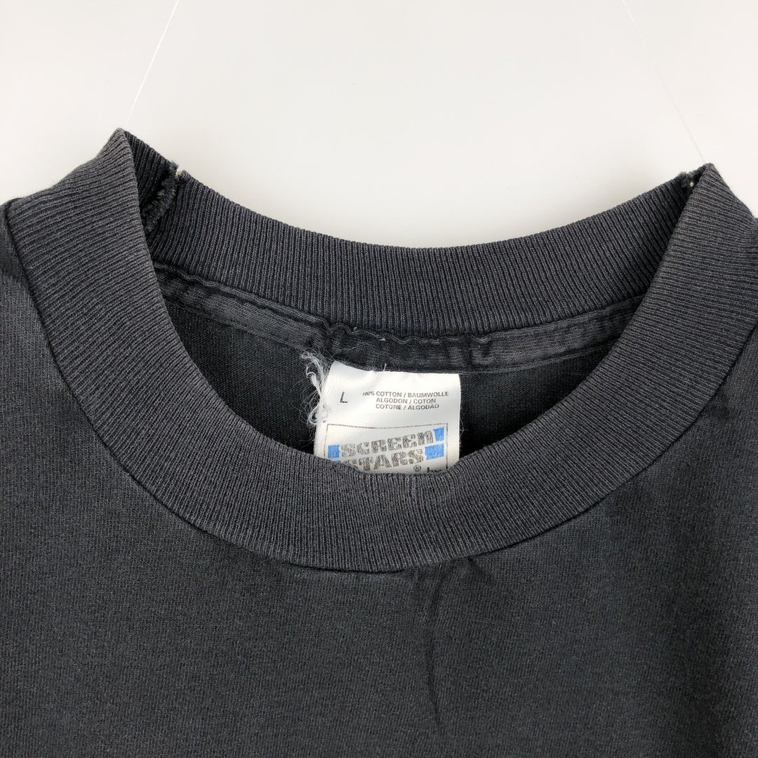 Screen Stars Fruit of the Loom Guinness Extra Stout Advertising T-Shirt, Made in USA, Men's Size L (approx.) cotton black type Vintage Second Hand