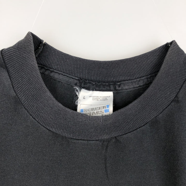 Screen Stars Fruit of the Loom Guinness Extra Stout Advertising T-Shirt, Made in USA, Men's Size L (approx.) cotton black type Vintage Second Hand