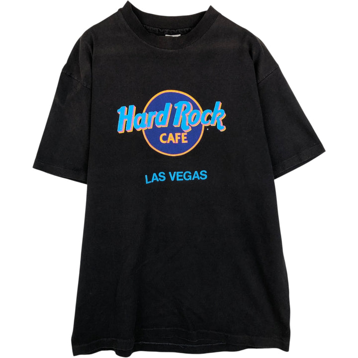 90'S HARD ROCK CAFE Hard Rock Cafe Advertising T-shirt Made in USA Men's XL Vintage cotton black type Vintage Second Hand