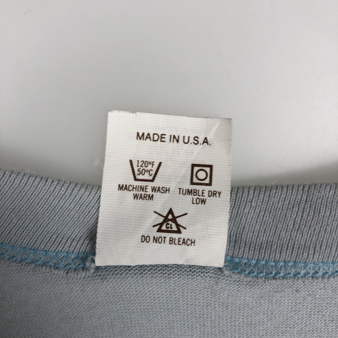 Carlsberg Animal Pattern Advertising T-Shirt, Made in USA, Men's Size L (approx.) cotton Blue type light blue Vintage Second Hand
