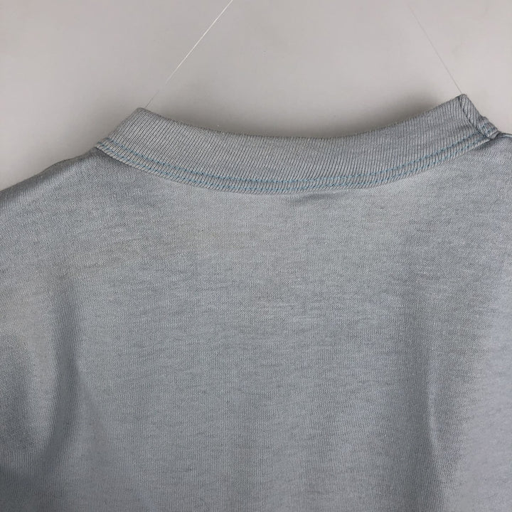 Carlsberg Animal Pattern Advertising T-Shirt, Made in USA, Men's Size L (approx.) cotton Blue type light blue Vintage Second Hand
