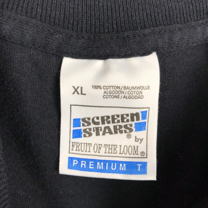 90'S Fruit of the Loom Screen Stars Guinness Advertising T-Shirt, Men's XL equivalent, Vintage cotton black type Vintage Second Hand
