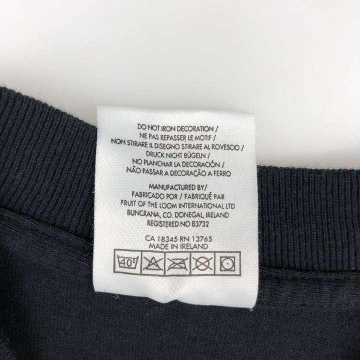 90'S Fruit of the Loom Screen Stars Guinness Advertising T-Shirt, Men's XL equivalent, Vintage cotton black type Vintage Second Hand