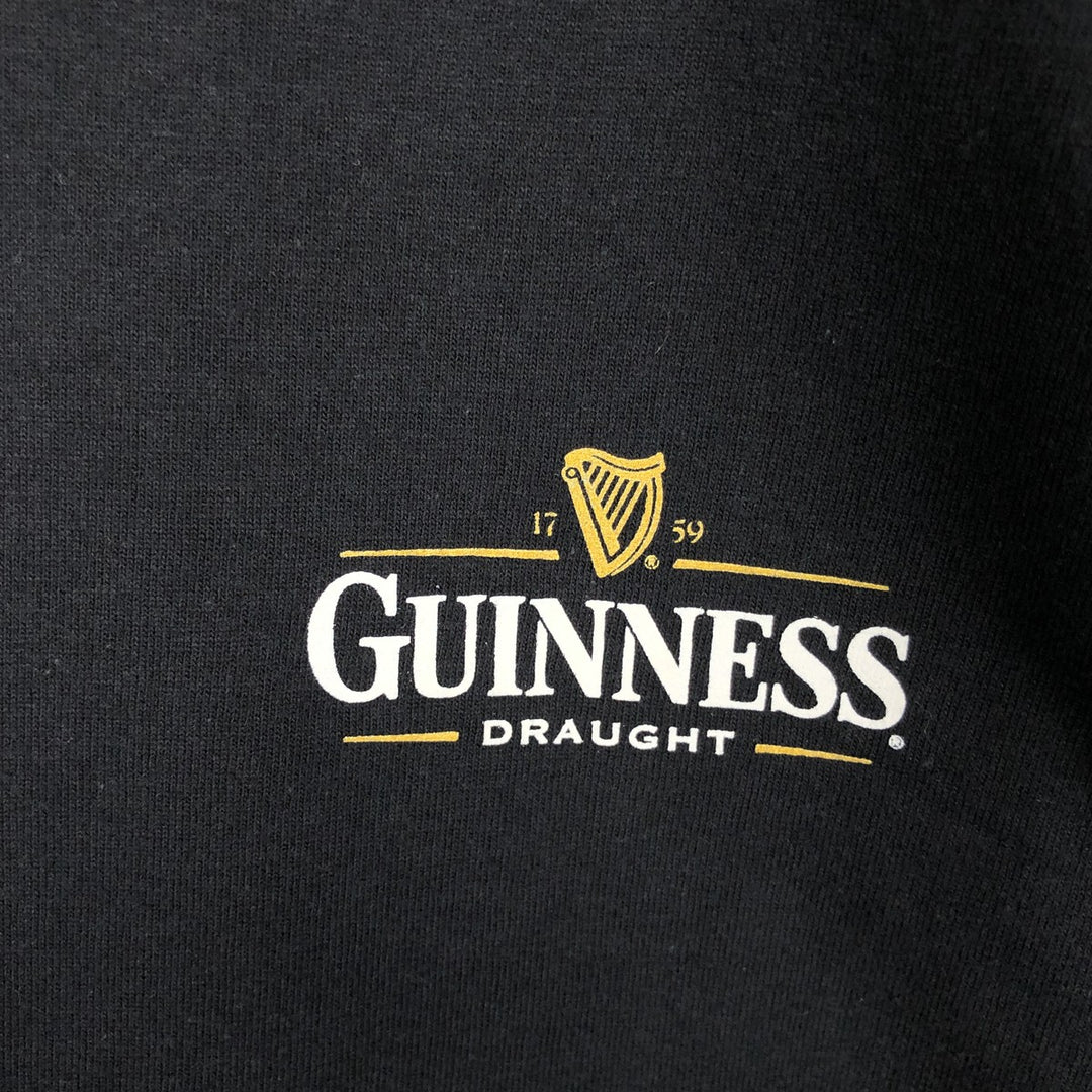 90'S Fruit of the Loom Screen Stars Guinness Advertising T-Shirt, Men's XL equivalent, Vintage cotton black type Vintage Second Hand