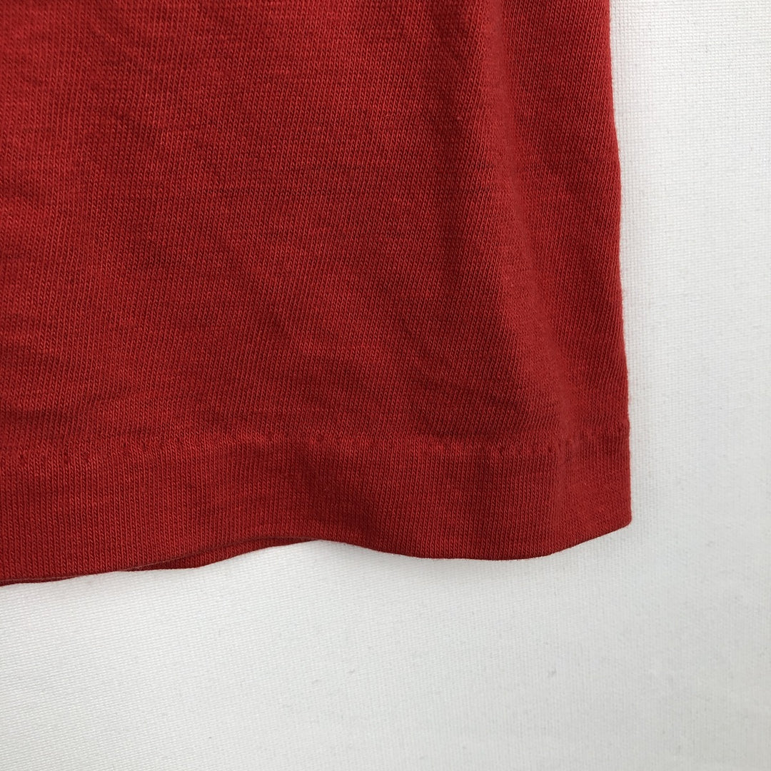 ~90'S Hanes FIFTY-FIFTY COMBED Jim Beam Advertising T-Shirt, Made in USA, Men's XL equivalent, Vintage cotton red type Vintage Second Hand