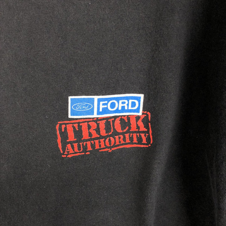 Hanes HEAVYWEIGHT Advertising T-Shirt, Made in USA, Men's Size L (approx.) cotton black type Vintage Second Hand