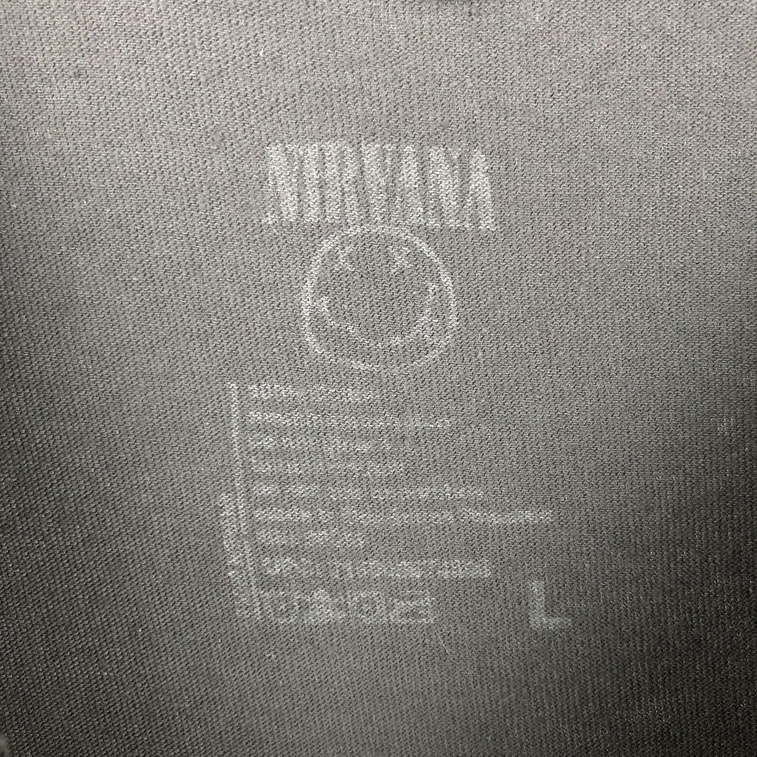 NIRVANA Nirvana Band T-shirt, Band T, Men's L size cotton Charcoal Vintage Second Hand