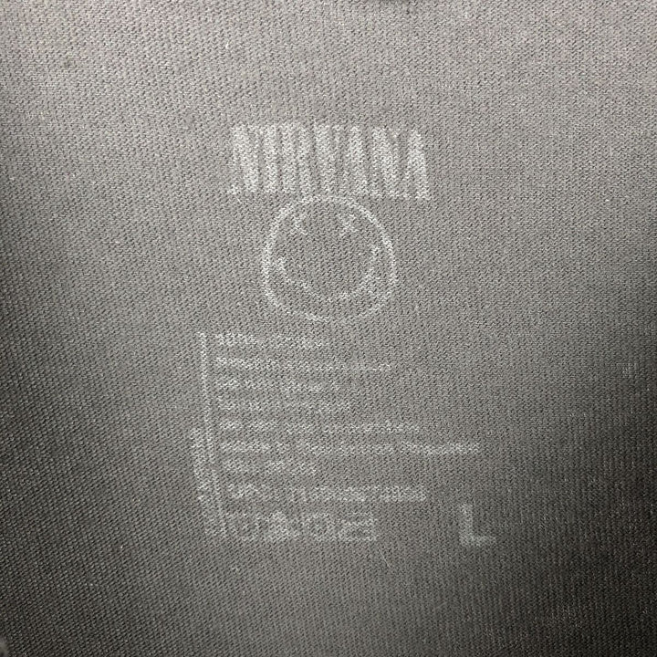 NIRVANA Nirvana Band T-shirt, Band T, Men's L size cotton Charcoal Vintage Second Hand