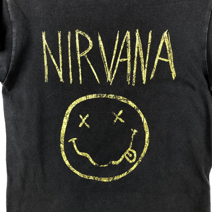 NIRVANA Nirvana Band T-shirt Band T Men's S size cotton black type Vintage Second Hand