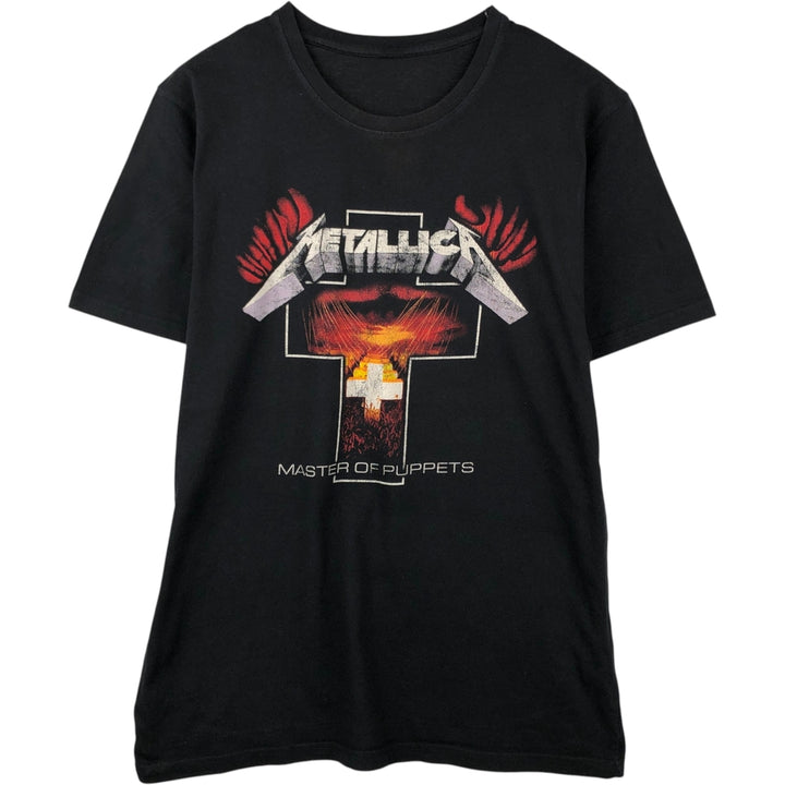 METALLICA Metallica Band T-shirt Band T Men's M size cotton black type Vintage Second Hand