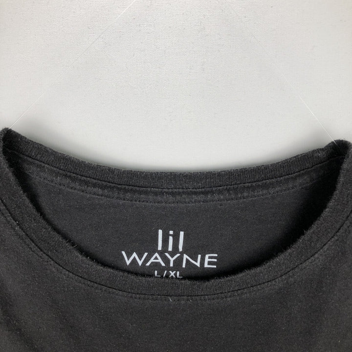 LIL WAYNE Rap T-shirt, Men's XL size cotton black type Vintage Second Hand