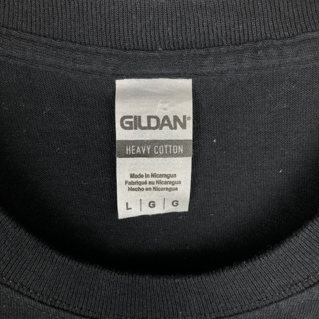Gildan Iron Maiden Band T-Shirt, Men's L Size cotton black type Vintage Second Hand