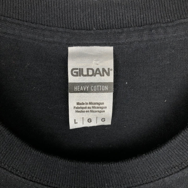Gildan Iron Maiden Band T-Shirt, Men's L Size cotton black type Vintage Second Hand
